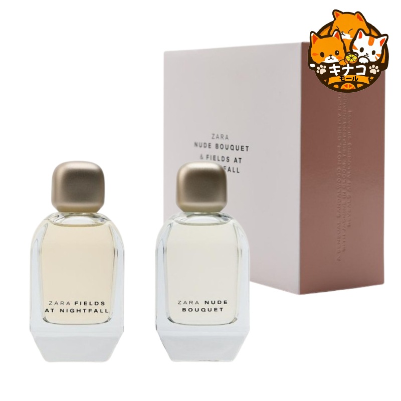 [SET] ZARA 香水 NUDE BOUQUET 100ML + FIELDS AT NIGHTFALL 100ML オード パフューム [EDP]