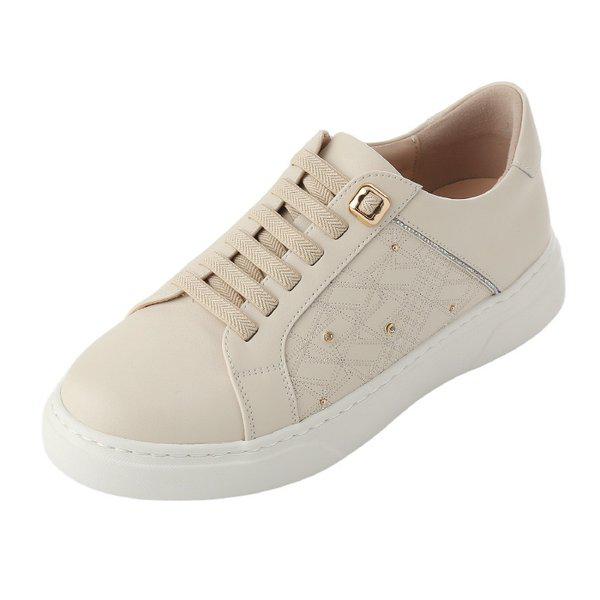 軽量クッションストーン刺繍バンド調節レディーススニーカー 2XWS09XL-GN