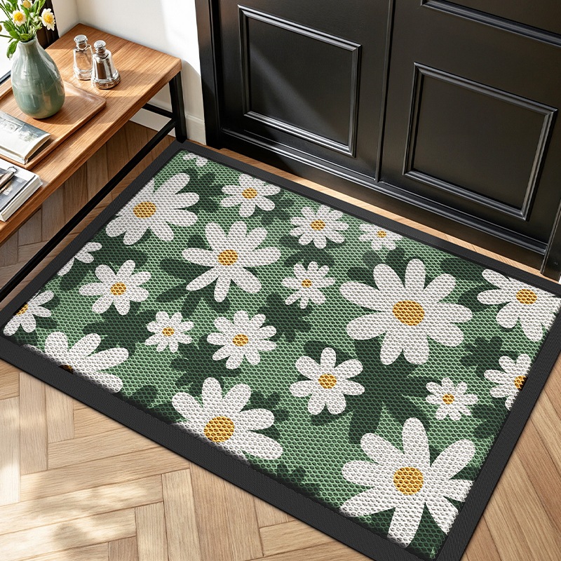 新しい弾性ワイヤフロアマット入り口ドアマット汚れた耐性アンチスリップマット削る砂塵の除去フットマットカーペット