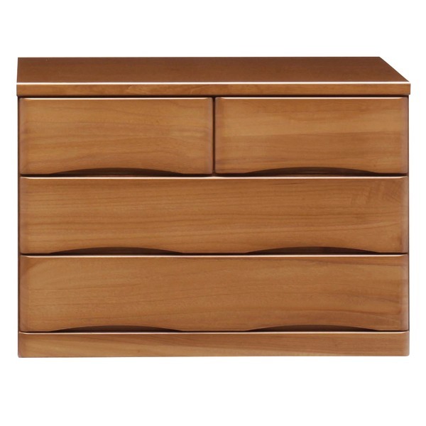 クローゼットチェスト 幅90cm 木製/桐材(天然木) 隠しキャスター付き 日本製 ブラウン EVEイブ 完成品 開梱設置