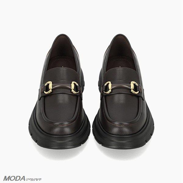 軽量クッションチャンキー女性ローファーシューズ2XWD46XE_GN 17,852円