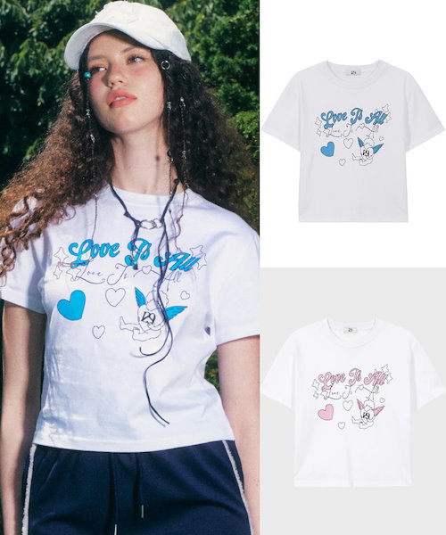★ILLIGO★ Ribbon shirring off-shoulder t-shirt white 25SMTO RIBBON SHIRRING OFF-SHOULDER T-SHIRT WHITE - illigo | 60