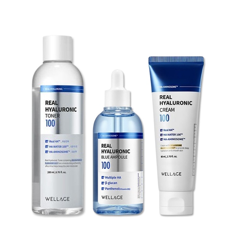 リアルヒアルロニック100トナー 200ml + アンプル 100ml + クリーム 80ml