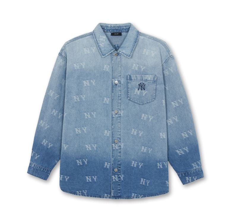 Monogram Gradation Washing Denim Shirt (3ADRM1061-50INS)
