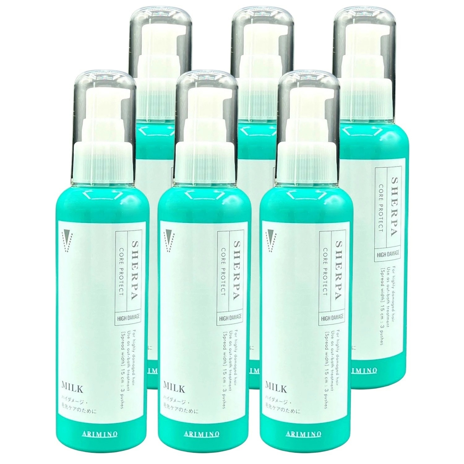 6個セット アリミノ シェルパ コアプロテクトミルク 120g ヘアトリートメント ヘアケア