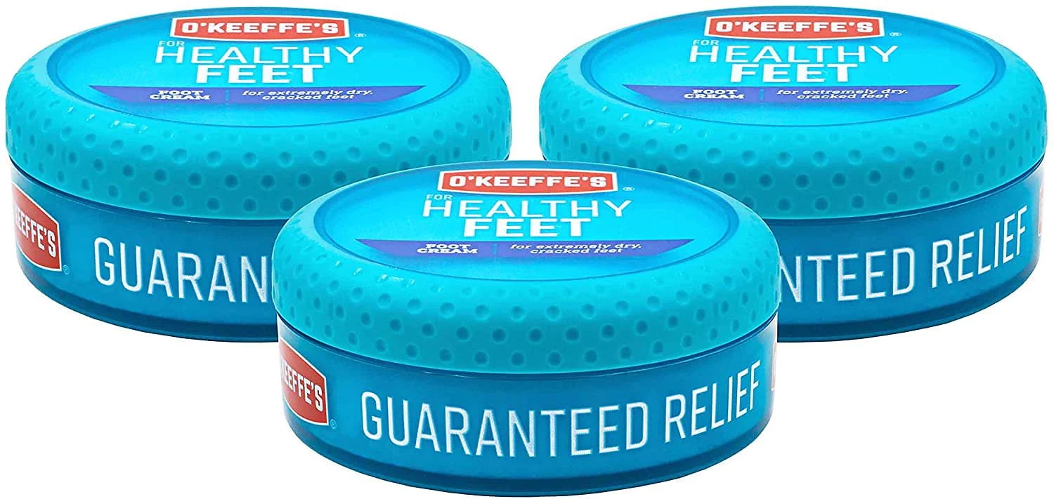 OKeeffes K0320001-3 Jar（3パック）のヘルシーフィートクリーム3.2オンス