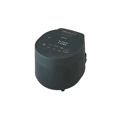 他サイト： アイリスオーヤマ 炊飯器 3合 一人暮らし 自動調理メニュー webレシピ付き 低温調理可能 50銘柄炊き分け ブラック おしゃれ マイコン式 RC-MGA30-Bの商品画像