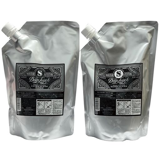 ビューティーエクスペリエンス ディープレイヤー エクストラスリーク シャンプー 750ML & トリートメント 750G 詰替え用 セット