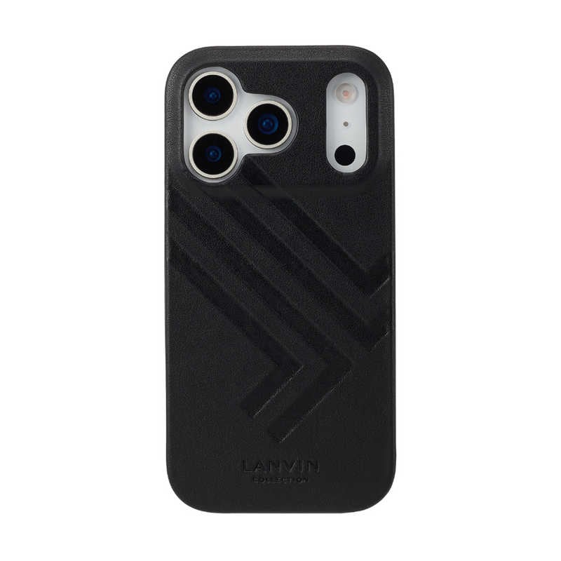 ランバン　LANVIN COLLECTION - Wrap Case JL Logo for iPhone 17 Pro Black　LCJLBLKPWIP2563P