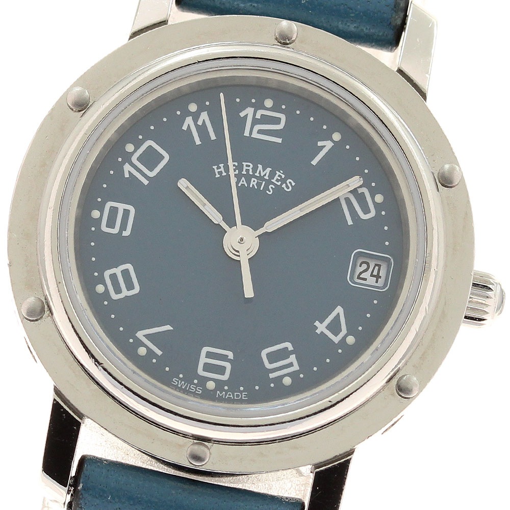 エルメス HERMES CL4.210 クリッパー デイト クォーツ レディース _944203【中古】