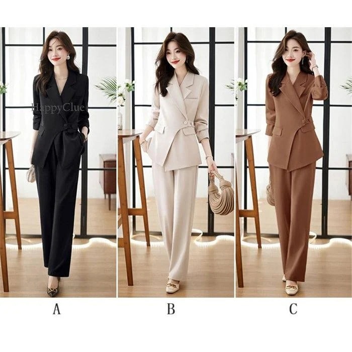 セットアップ おしゃれ パンツスーツ カジュアル スーツセット ジャケット 不規則裾 レディース 事務服 スーツ フォマール OLオフィス ビジネススーツ 通勤 4,898円