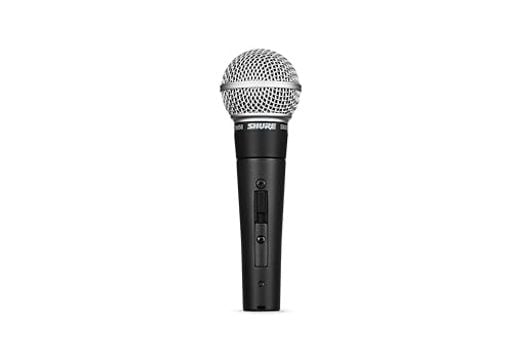 SHURE シュア ダイナミックマイク SM58SE : ON/OFFスイッチ付き マイクスタンド用ネジ有 単一指向性 カーディオイド XLR 有線 ボーカル 歌 ライブ 収録 配信 録音 レコーディ