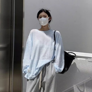 トップス Tシャツ シャツ プルオーバー ロングTシャツ 袖あり 長袖 萌袖 ラウンドネック 襟なし 薄手 かわいい 大人可愛い カジュアル 大人 上品 おしゃれ お洒落 レトロ 大人女子 こなれ感