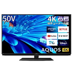 シャープ 50V型 4K 液晶 テレビ AQUOS 4T-C50EN2 N-Blackパネル 倍速液晶 Google TV (2022年モデル)