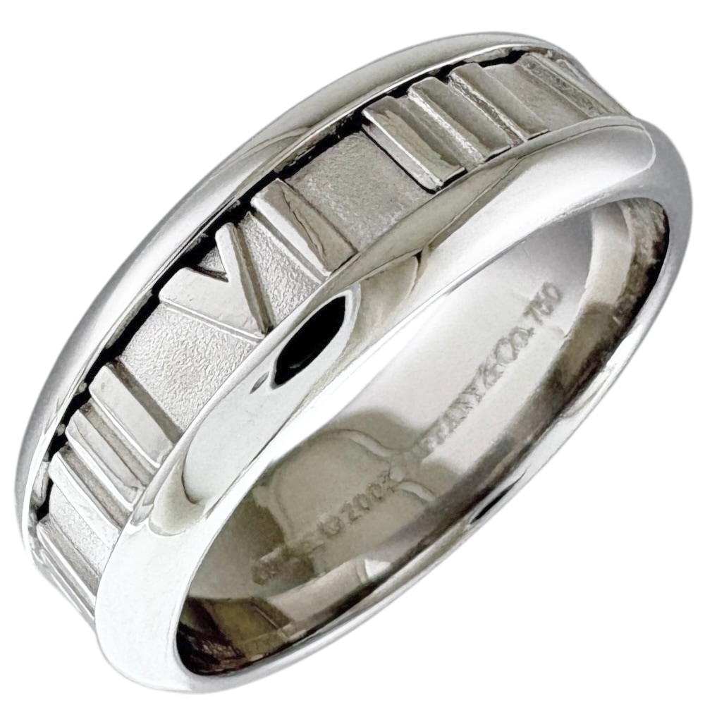 ティファニー アトラス リング 指輪 20号 18金 K18ホワイトゴールド TIFFANY&Co. 中古 美品