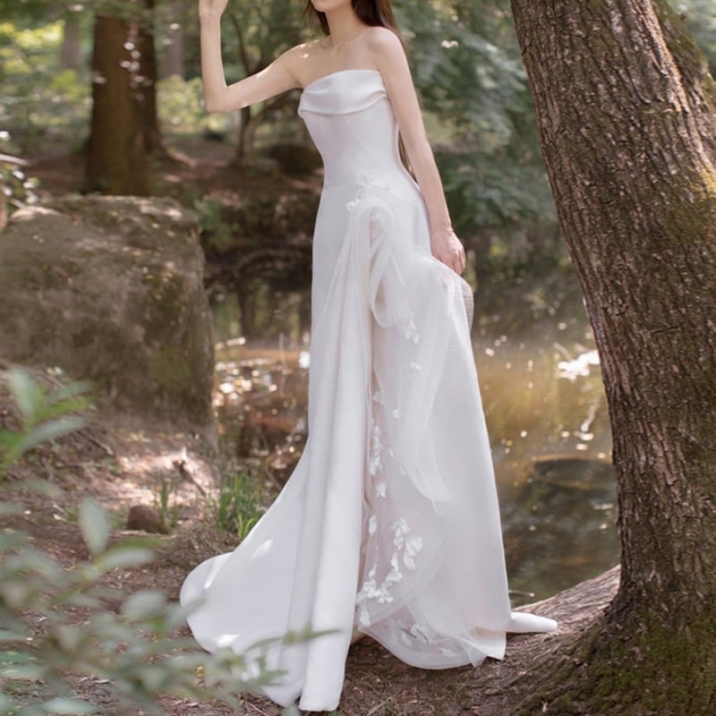 胸を拭いてウェディングドレスを軽くします 7,464円