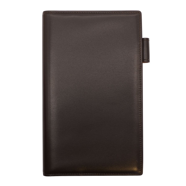 ダヴィンチ ホックスカーフ バイブル システム手帳 11mm【ダークブラウン】本革 JDB3019E