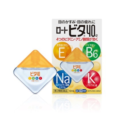 他サイト： 【第3類医薬品】ロート製薬　ビタ40α 12ml　目薬 洗眼剤 目薬 目のかすみ目の疲の商品画像