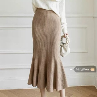 スカート ボトムス マーメイドラインスカート ニットスカート フレア ミモレ ミモレ丈 スリム タイト ストレート 細身 白 黒 青 ベージュ かわいい 大人可愛い きれいめ カジュアル 大人