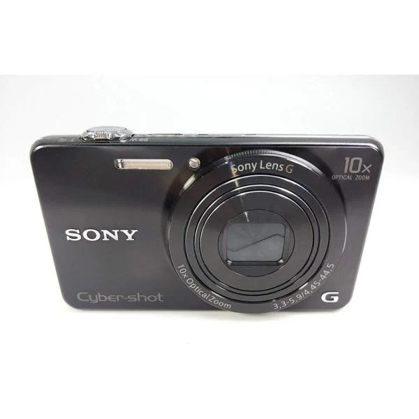 【中古】ソニー SONY Cyber-shot WX220 光学10倍 ブラック DSC-WX220-B SDカード付き