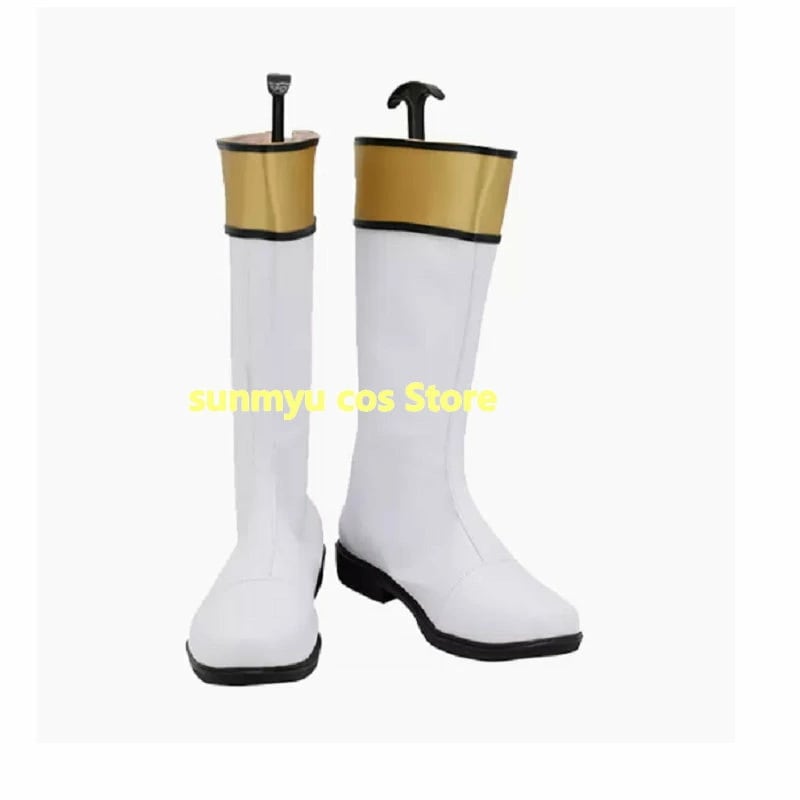 ガオホワイト ホワイト　白い靴 コスプレ道具　ブーツ