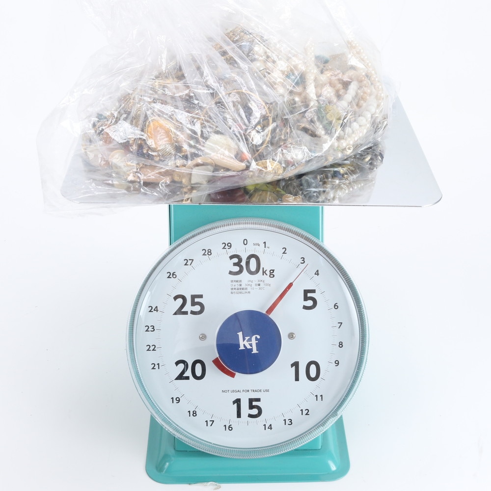 まとめ 約3kg ネックレス イヤリング ピアス ブローチ パール アクセサリー 金属 ネックレス RWM DY15-10 中古