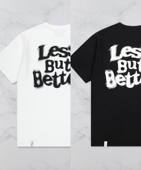 【mahagrid】25SS★ LESS BUT BETTER TEE Shipping Begin 7/1]LESS BUT BETTER TEE[BLACK] - MAHAGRID