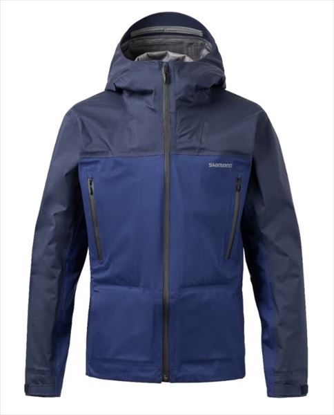 シマノ レインウェア RA-023W アングラーズシェル ジャケット 01 ネイビーブルー S
