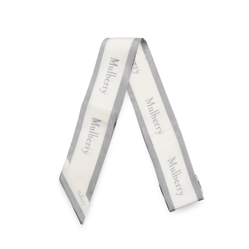 マルベリー VS4726 923 Z393 ロゴボーダースキニートウィリースカーフ