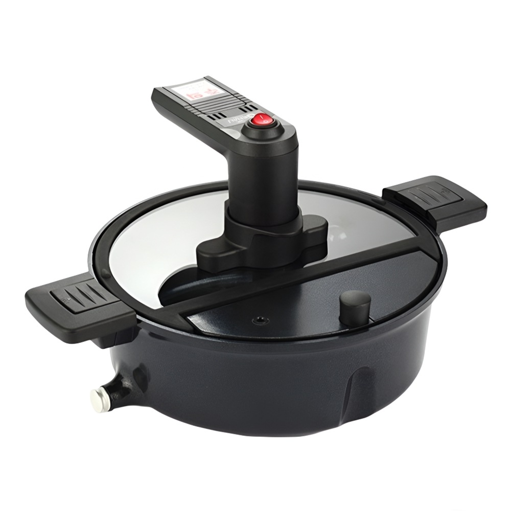 マジック回転調理鍋 ロールパン PFOAフリー ノンスティック 自動混ぜ 電池式 ガス IH対応 韓国製炒め鍋