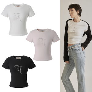 【threetimes】ジュエルTシャツ ☆韓国ファッション★ threetimes] Jewel tee 正規品 韓国ブランド 韓国通販 韓国代行