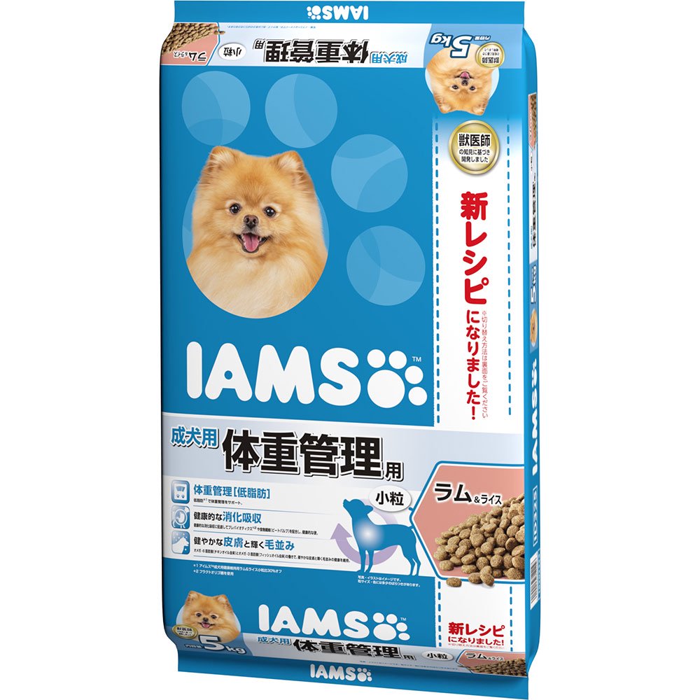 ドッグフード　成犬用　体重管理用　ラム＆ライス　小粒　５ｋｇ　正規品　お一人様４点限り　ＣＲＣ45―05―40―01―40