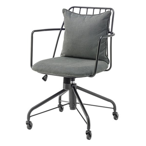 デスクチェア グレー 幅57.5×奥行き59×高さ80.5~87.5×座面高47~54cm PC-81GY