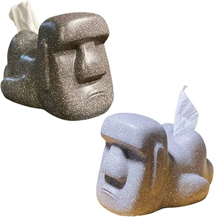 モアイ像 ティッシュケース おもしろグッズ ティッシュホルダー