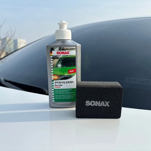 ソナックス油膜除去剤 強力ケア 250ml + スポンジ 1個 クリーン洗車 メンテナンス管理用品