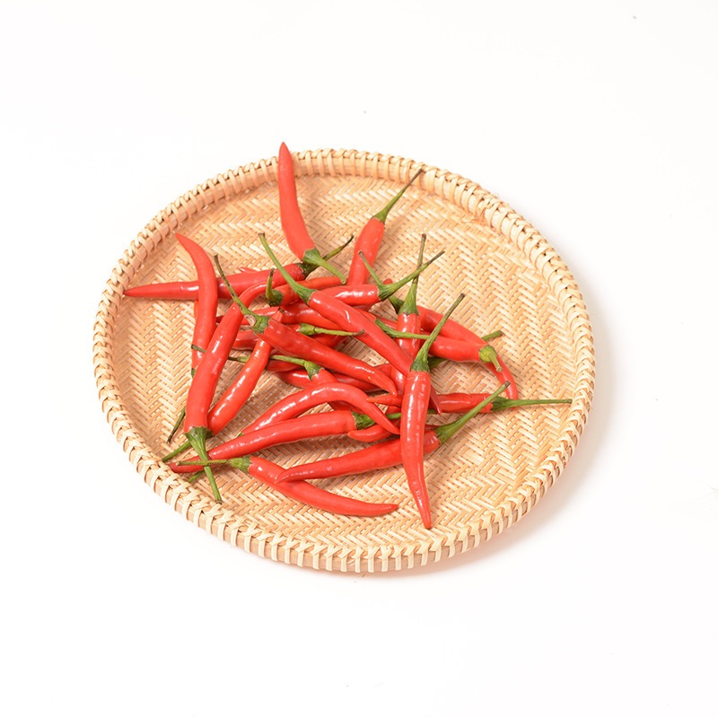 上質な手作りの竹製織り製品dumplingsプレートフルーツと野菜の丸いダストパンストレージバスケット