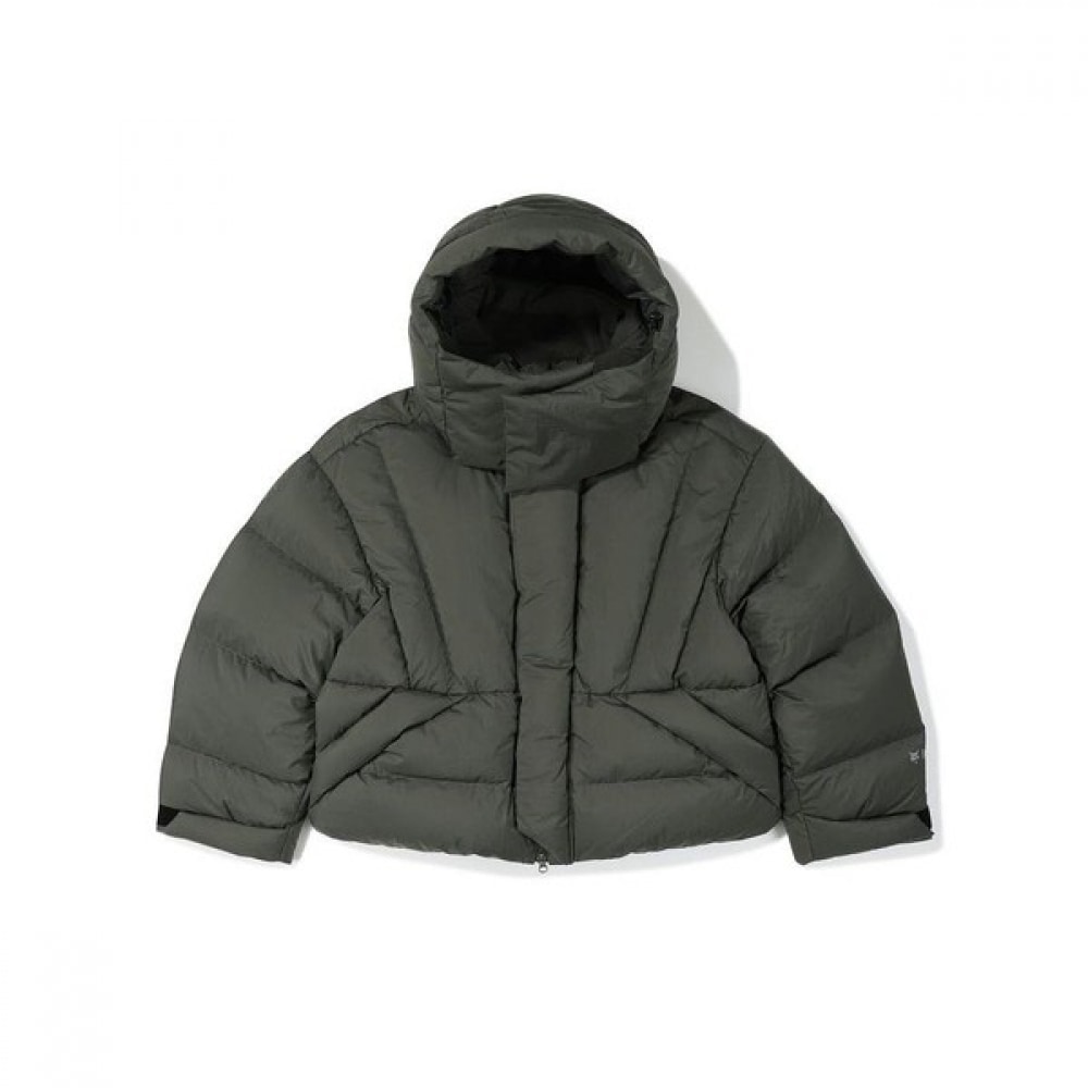 [ボブキャット] フーディーショートダウンジャケット-KHAKI