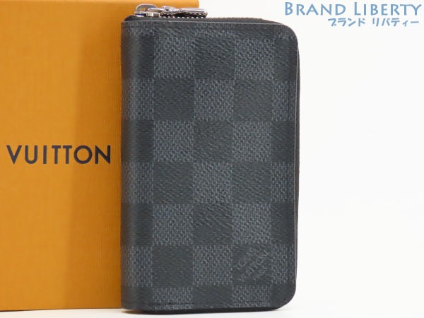 新品同様ルイヴィトンダミエグラフィットジッピーコインパースカードケース名刺入れ小銭入れブラックN63076