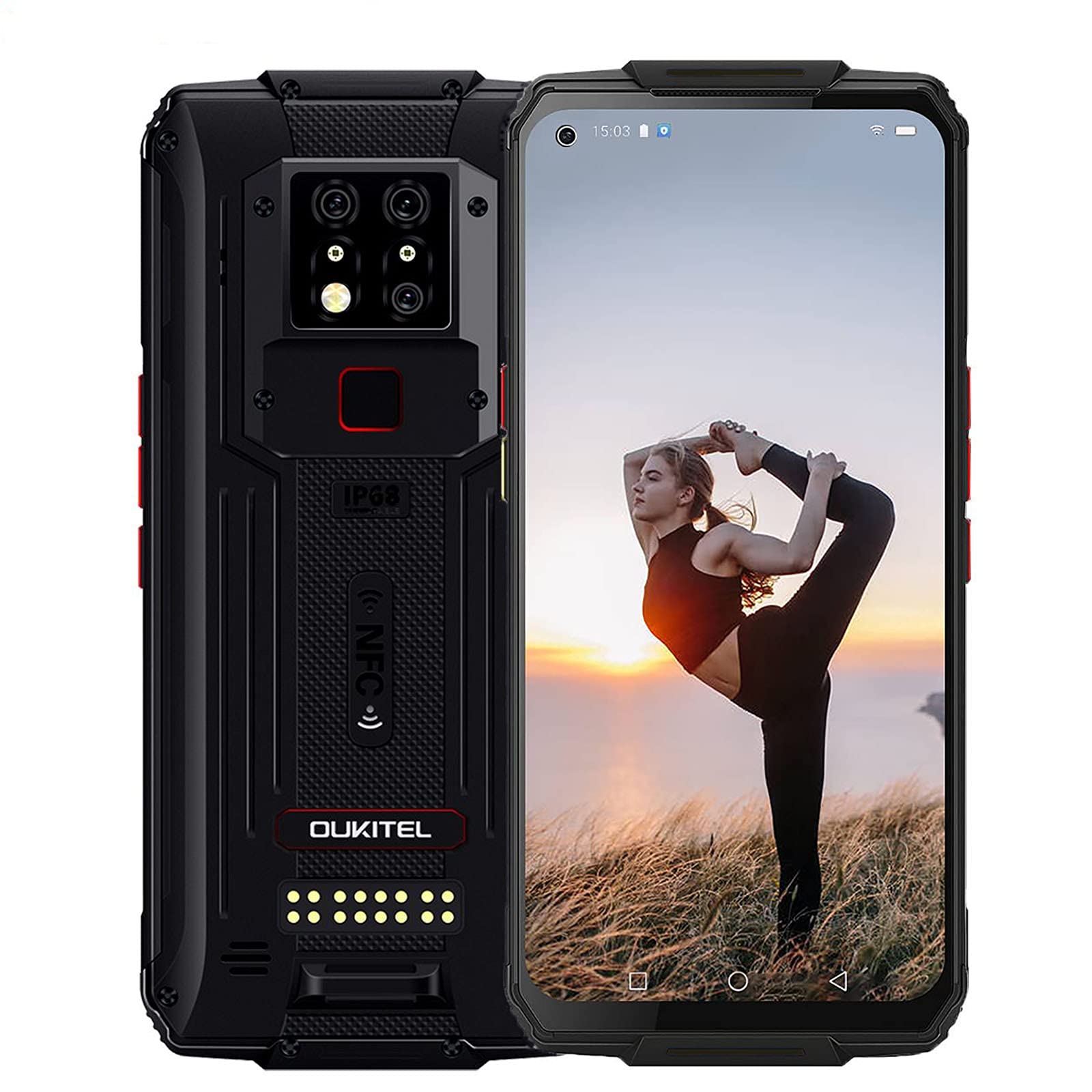 OUKITEL WP7 防水スマートフォン 128GB/6GB Android 10 6.53インチ
