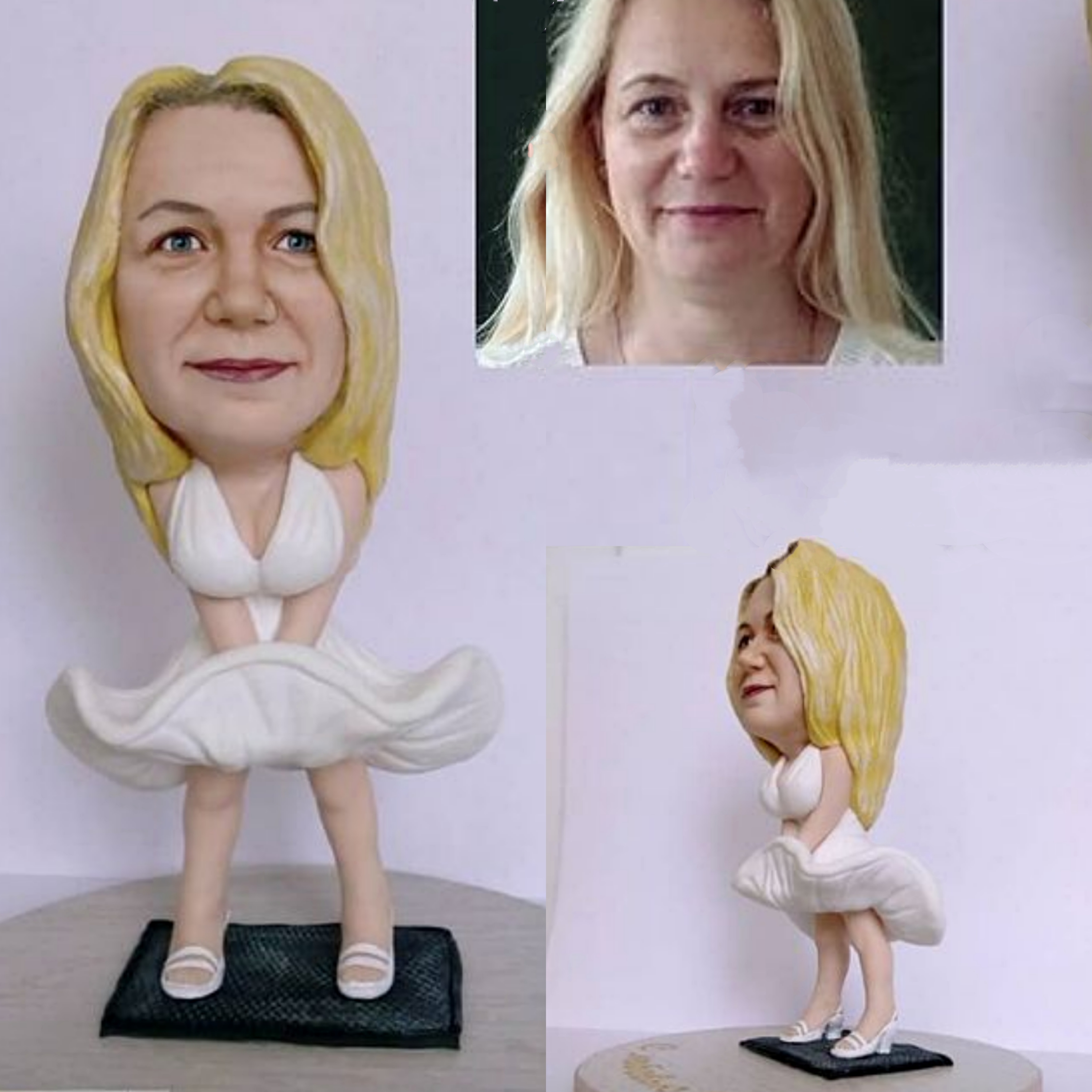 【オーダーメイド】3D肖像画 似顔絵 人形 フィギュア 彼氏 彼女 誕生日 ケーキトッパー 記念日 カップル 友達 プレゼント