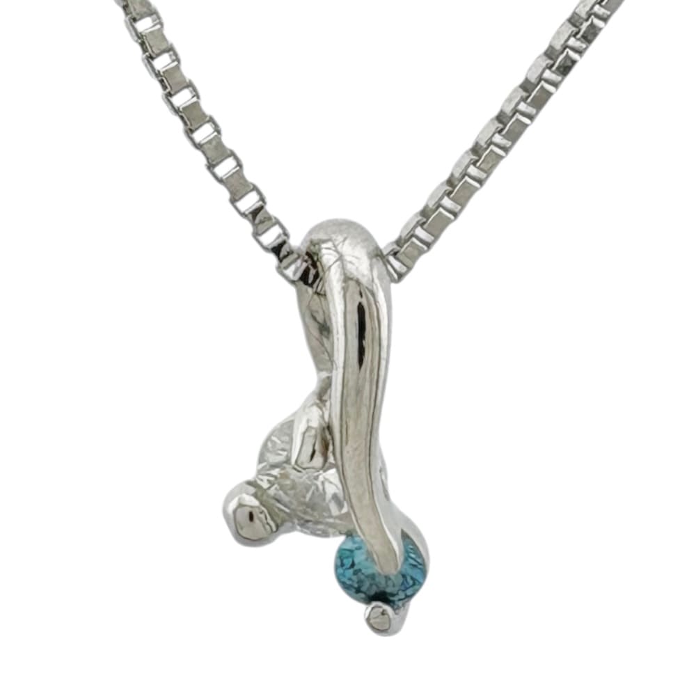 ネックレス Pt850プラチナ ダイヤモンド 中古 美品