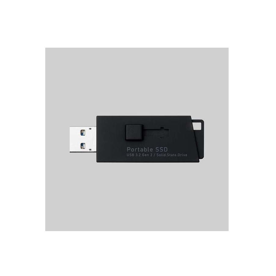 外付けSSD 250GB USB3.2(Gen1)対応 PS5/PS4(メーカー動作確認済) 抗菌 抗ウイルス加工 ブラック ESD-EHL0250GBK