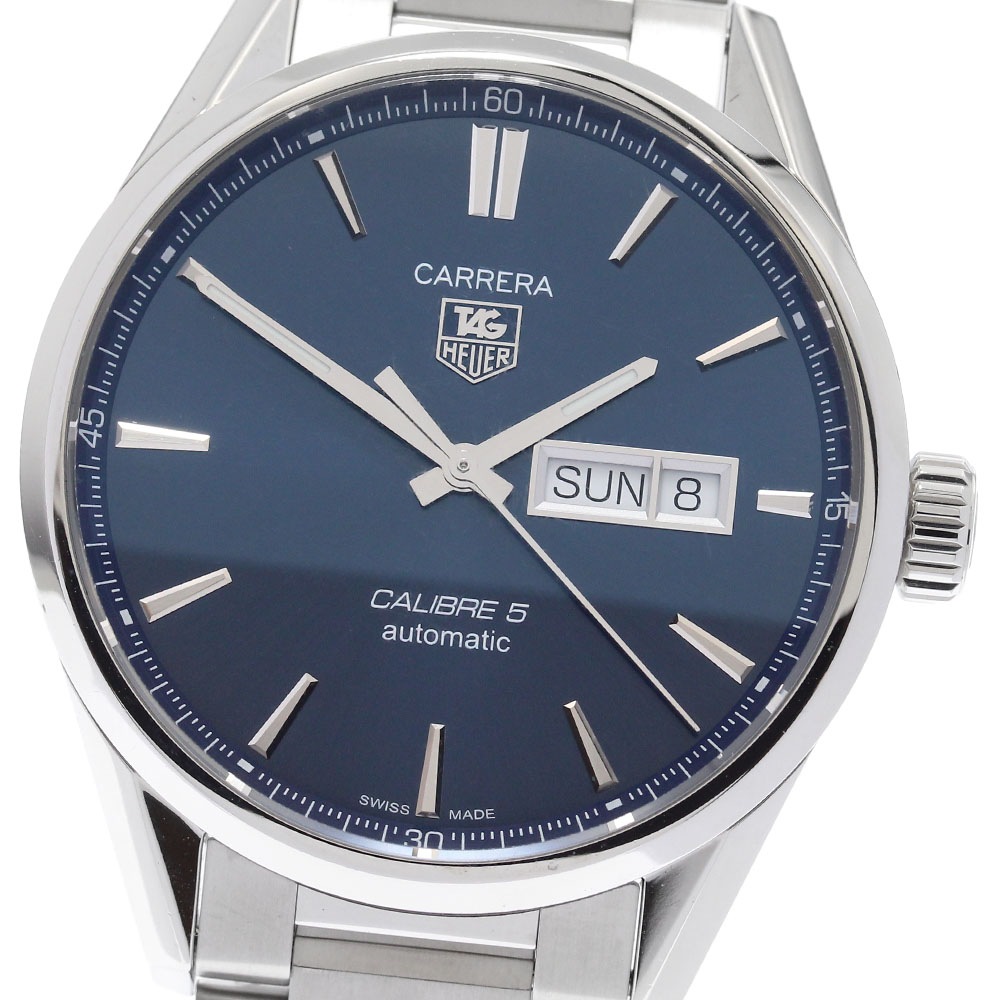 タグホイヤー TAG HEUER WAR201E カレラ キャリバー5 デイデイト 自動巻き メンズ 良品 保証書付き_899884【中古】