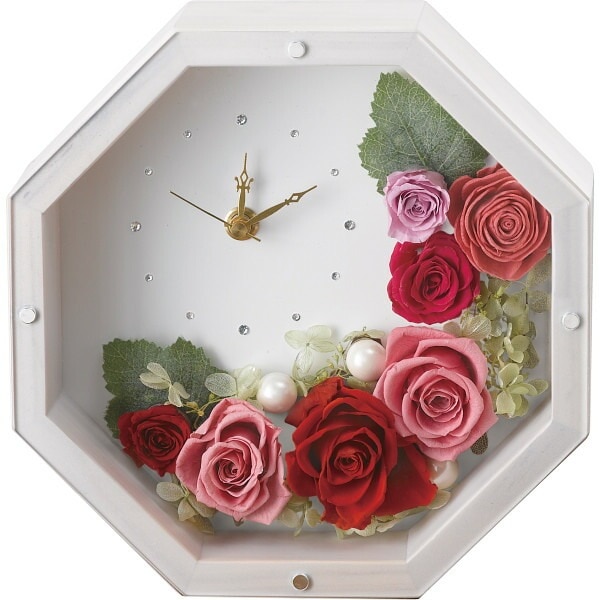 （ギフト）LOLY アンティークホワイト（プリザーブドフラワー） レッド