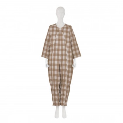 フドーねまきA 厚手 M チェックベージュ 107093