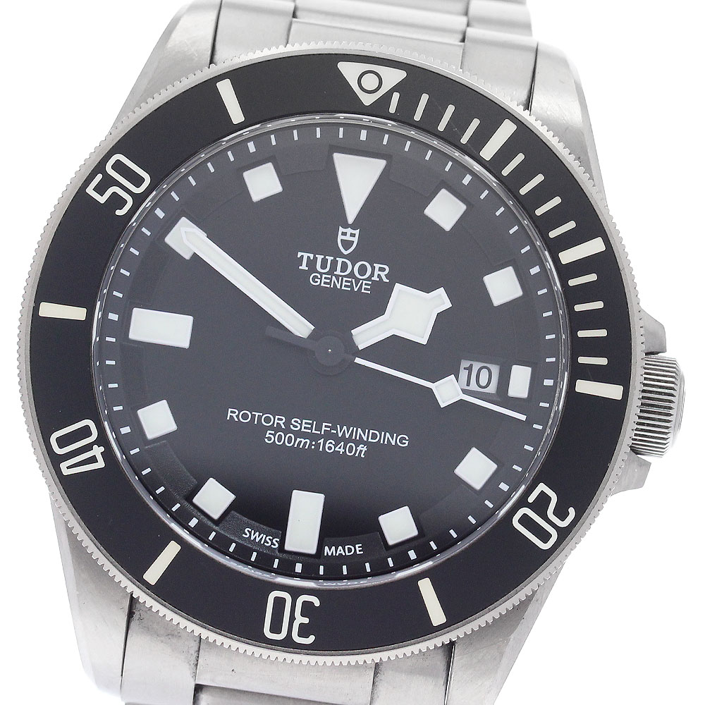 チュードル TUDOR 25500TN ぺラゴス デイト 自動巻き メンズ 保証書付き_890716【中古】