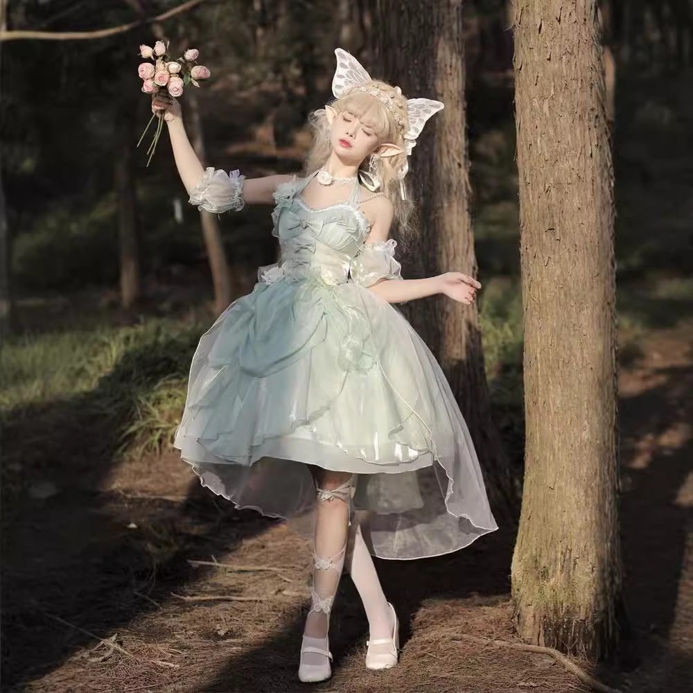 オリジナルサンディローズロリータスーパーフェアリー雰囲気逃亡王女ドレス一式 6,286円
