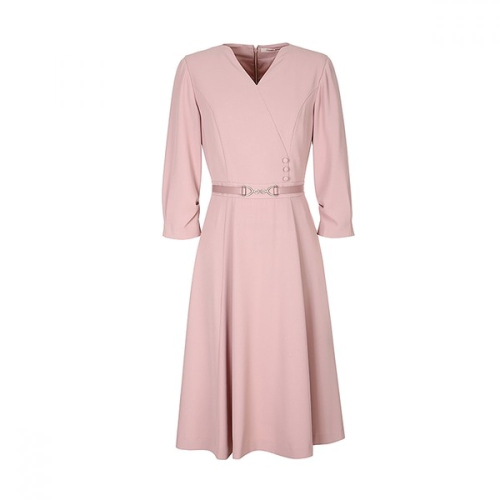 （フォレスト）Vネックシャーリングスリーブワンピース（OY4OPCR）