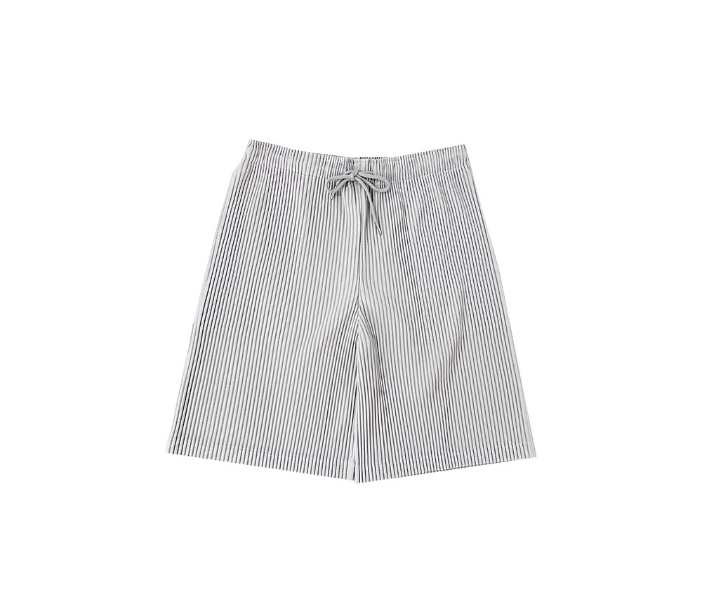 プリッツ ショートパンツ LIGHT GRAY ユニセックス メンズプリッツ プリッツのセット プリーツパンツ プリーツジャケット オムプリーツ プリッツプリッツ