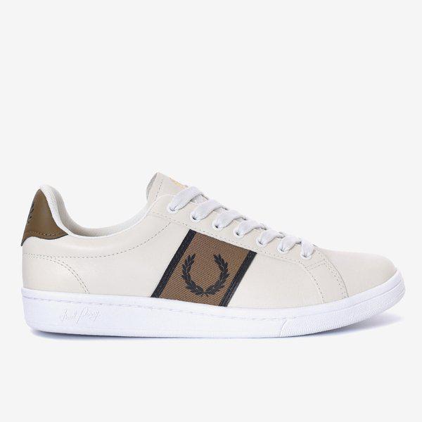 FRED PERRY_男女レザー スニーカーB721 レザー/ブランディング ウェビング SFPU2336304-T35